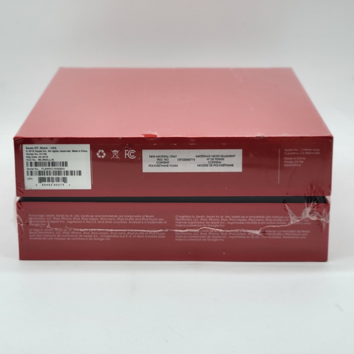 New Beats EP Wired On-Ear Headphones Black A1746