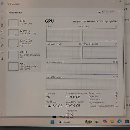 Lenovo LOQ 15 15IRX10 15.6" i5-13450HX 2.4GHz 16GB RAM 1TB SSD GeForce RTX 5050