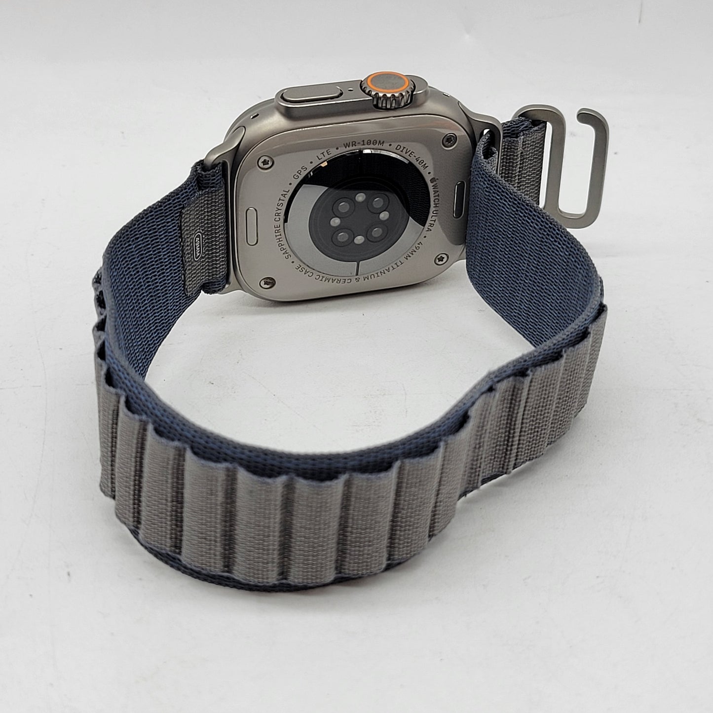 Unlocked Apple Watch Ultra 2 49MM Natural Titanium Light Blue Alpine Loop