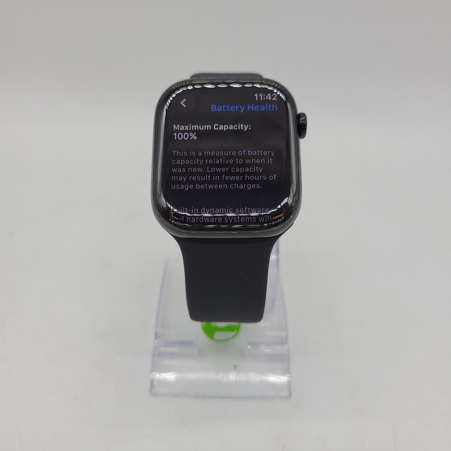 Unlocked Apple Watch Series 11 46MM Jet Black Aluminum Sport Band MFC44LW/A