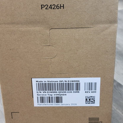 New Dell 24" P2426H FHD LCD IPS Display Monitor