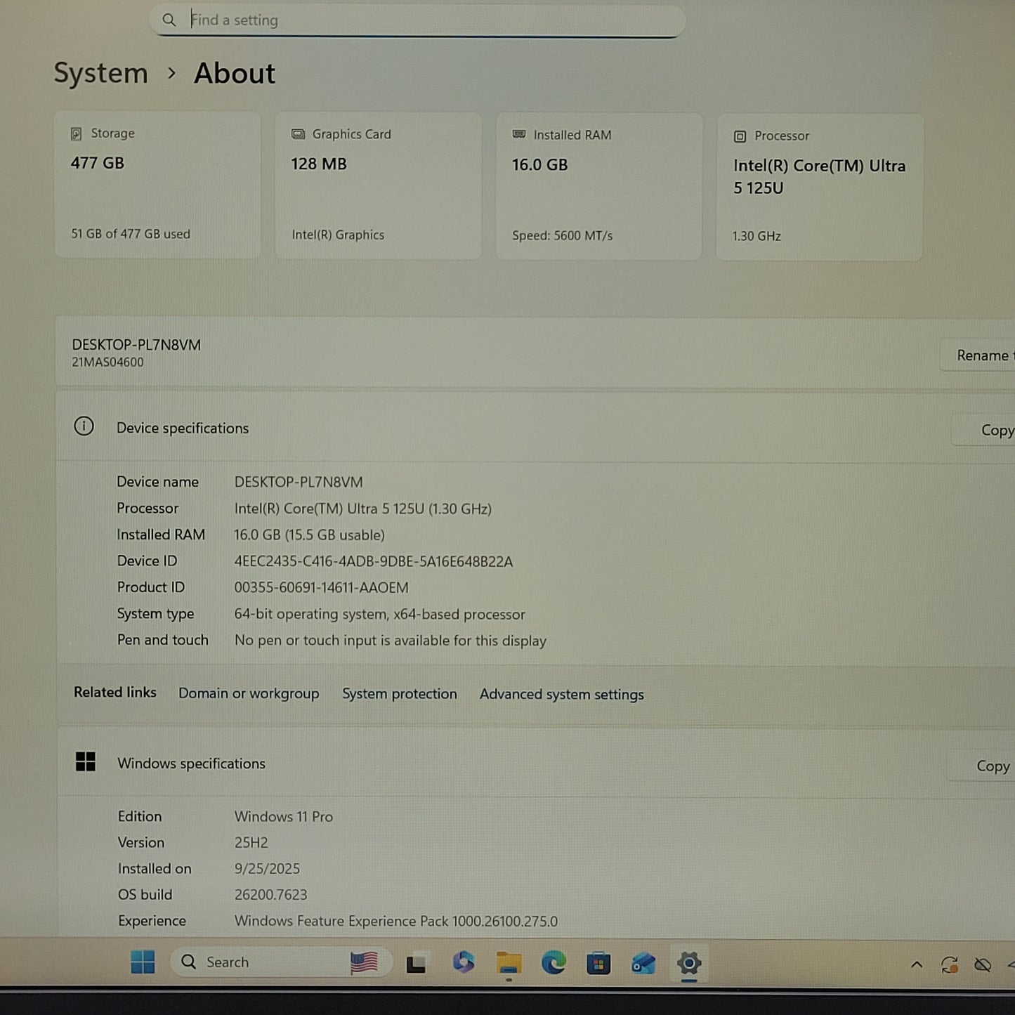 Lenovo ThinkPad E16 Gen 2 16" Core Ultra 5 125U 1.3GHz 16GB RAM 512GB SSD
