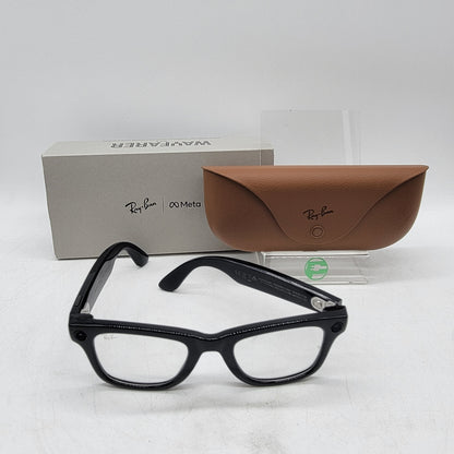 Ray-Ban Meta Wayfarer Gen 2 Shiny Black Transitions RW4012 AI Smart Glasses