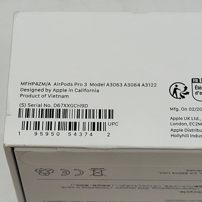 New Apple AirPods Pro 3rd Gen with MagSafe Charging Case A3064 A3063 A3122