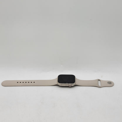 Unlocked Apple Watch Series 9 45MM Starlight Aluminum MRM93LL/A