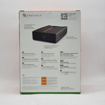 New Seagate External FireCuda X Vault 8TB USB-C to USB-C HDD STNL8000400