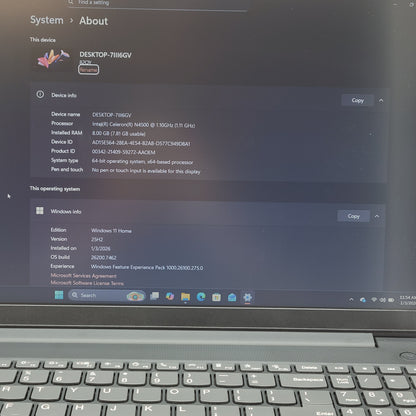 Lenovo Notebook V15 G21JL 15.6" Celeron N4500 1.1GHz 8GB RAM 128GB SSD