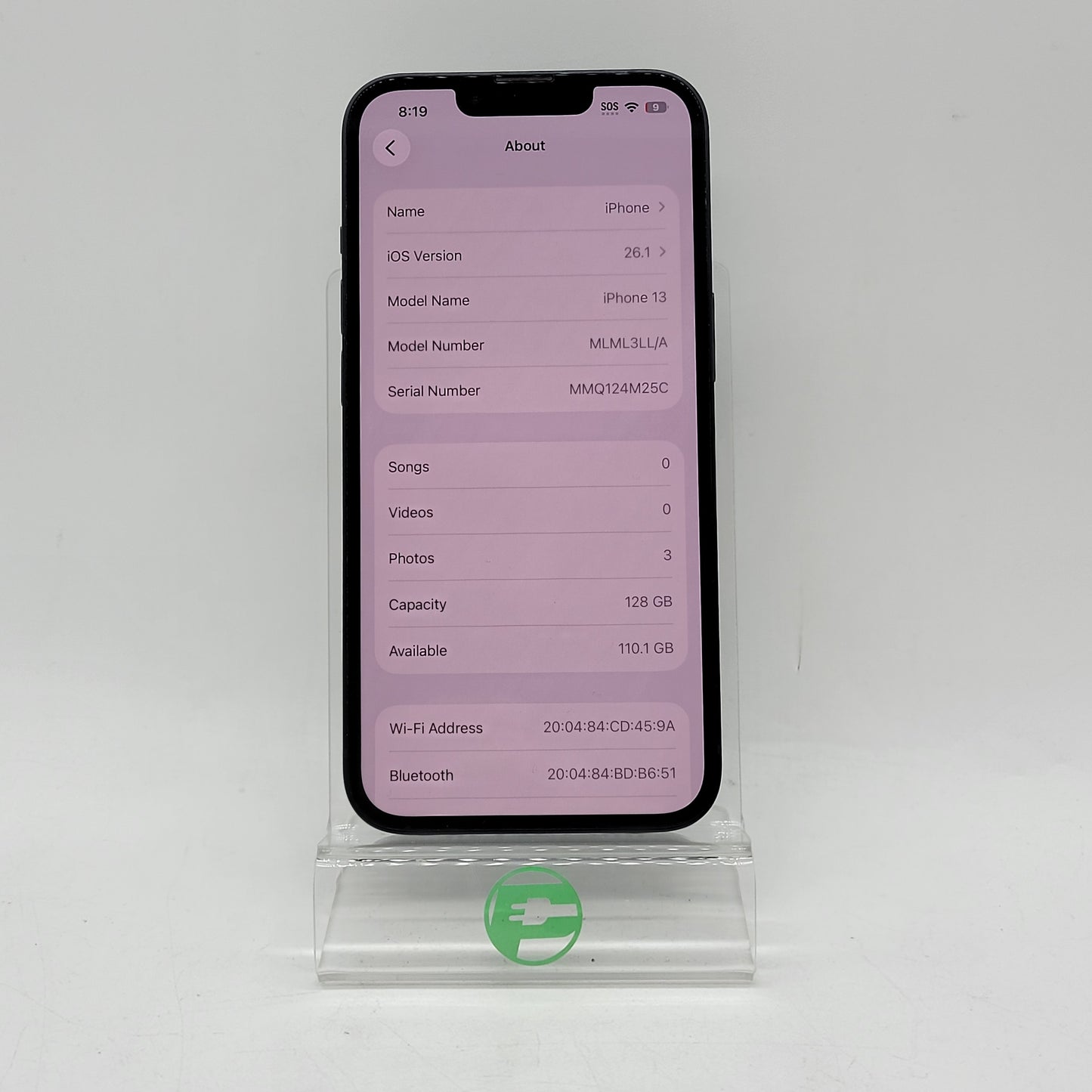 T-Mobile Apple iPhone 13 128GB Midnight MLML3LL/A