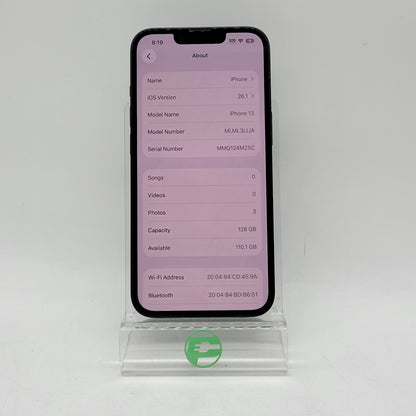 T-Mobile Apple iPhone 13 128GB Midnight MLML3LL/A