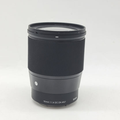 Sigma 16mm f/1.4 For Sony E-Mount Manual Lens