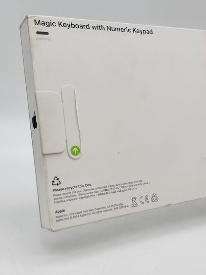 New Apple Magic Keyboard With Numeric Keypad White A1843 Keyboard