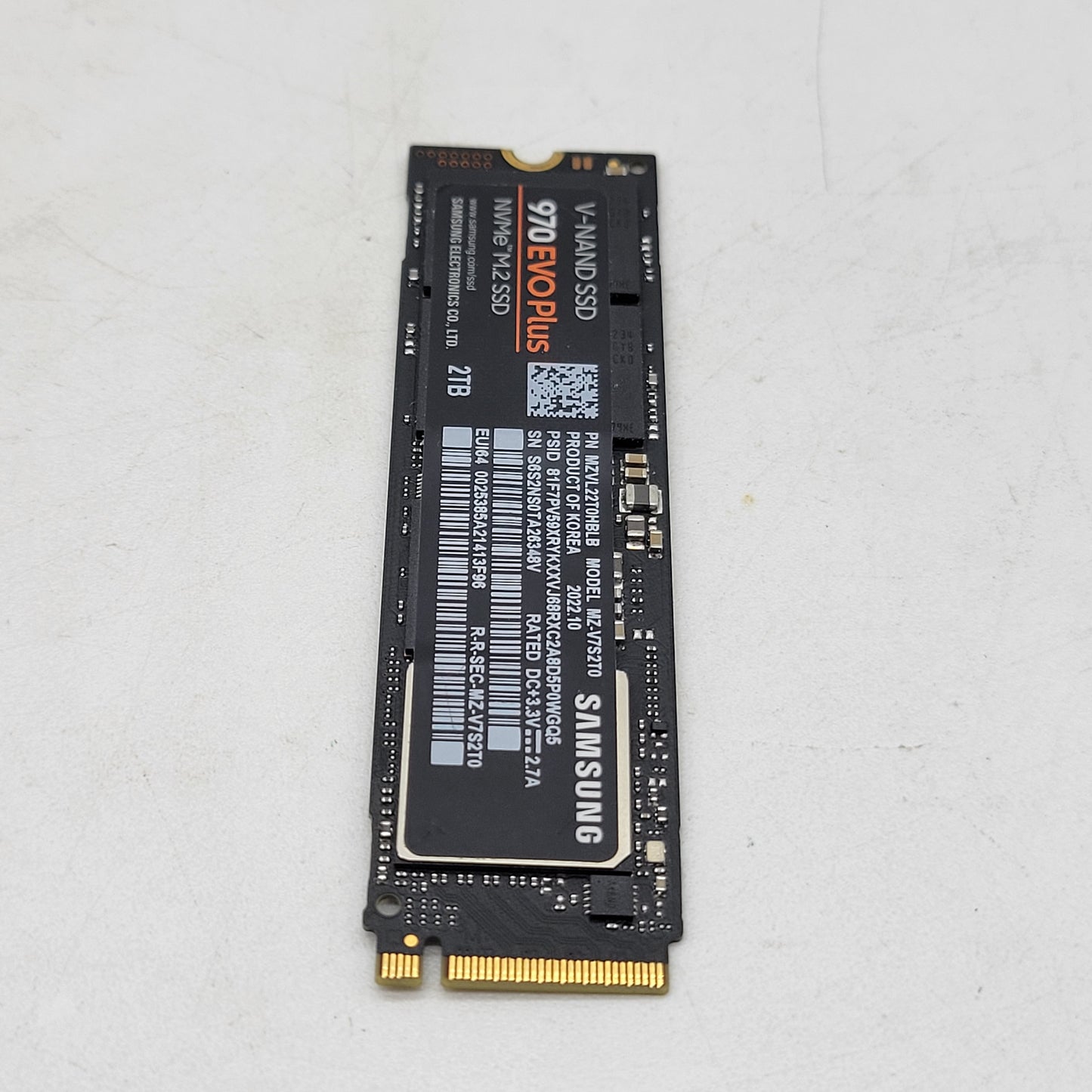 Samsung 2280mm 970 EVO Plus 2TB M.2 NVMe Gen 3.0 x 4 SSD MZVL22T0HBLB