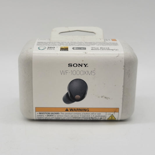 New Sony Earbuds Noise Cancelling Wireless Earbuds  Black WF-1000XM5