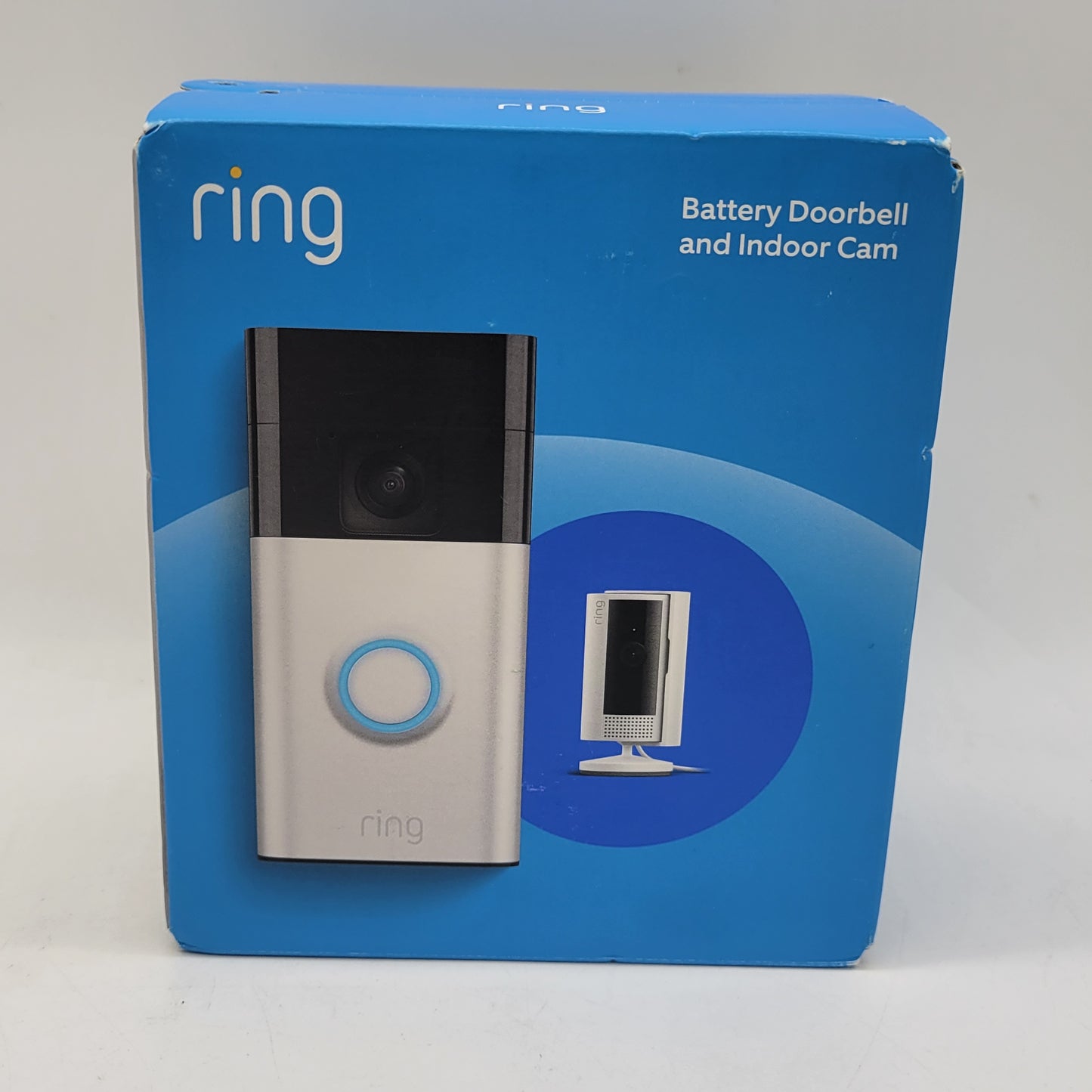 New Ring Battery Doorbell and Indoor Cam Video Doorbell Ash
