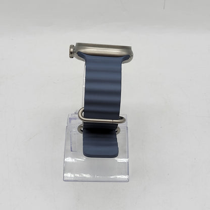 Unlocked Apple Watch Ultra 3 49MM Natural Titanium Blue Ocean Band MEWH4LW/A