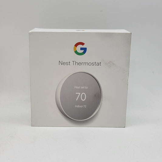 New Google Nest  Thermostat Snow GA01334