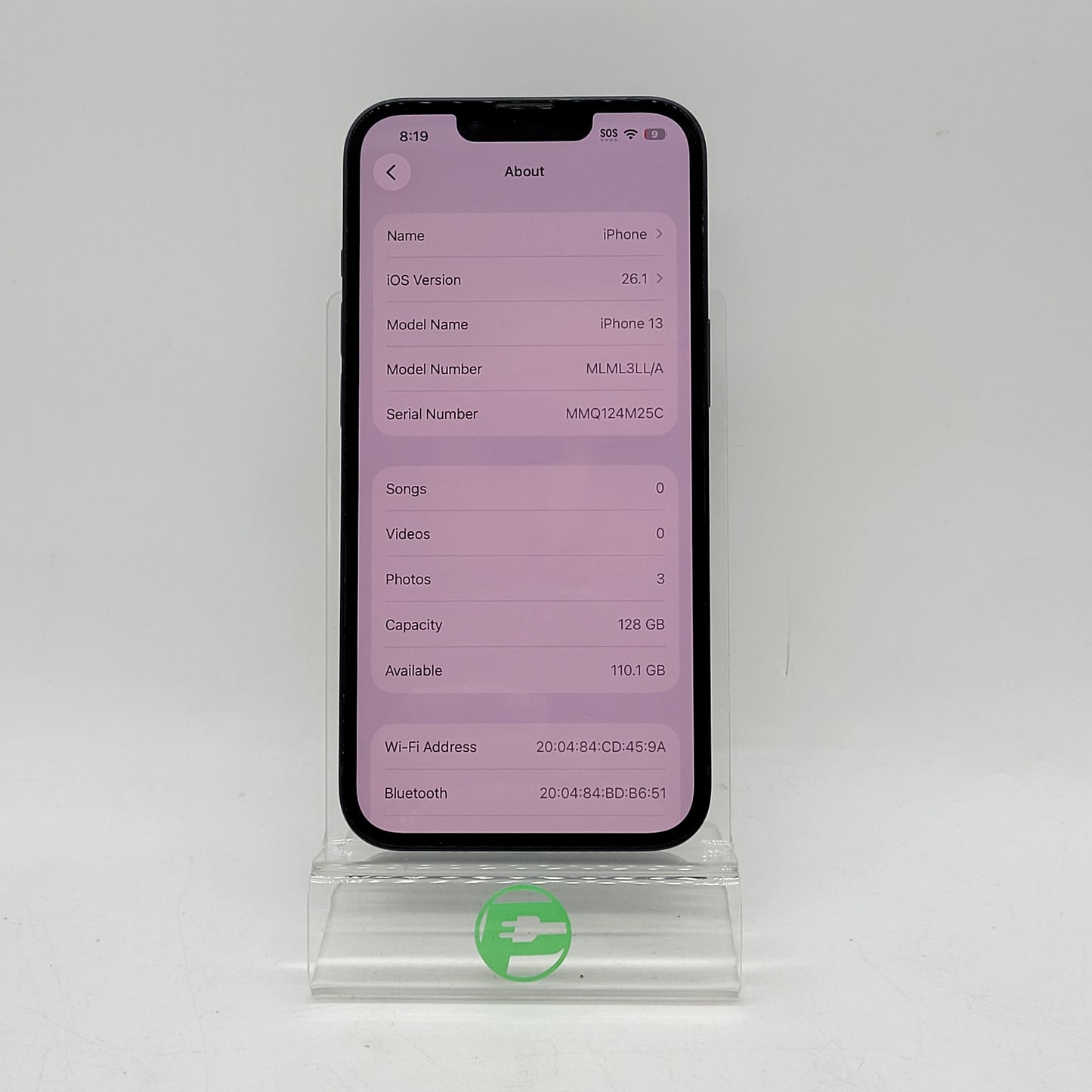 T-Mobile Apple iPhone 13 128GB Midnight MLML3LL/A