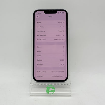 T-Mobile Apple iPhone 13 128GB Midnight MLML3LL/A