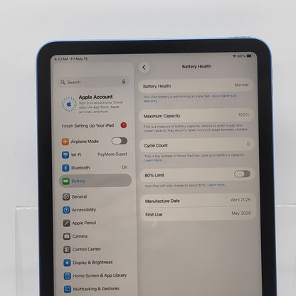WiFi Only Apple iPad 11" (A16) 128GB Blue MD4A4LL/A