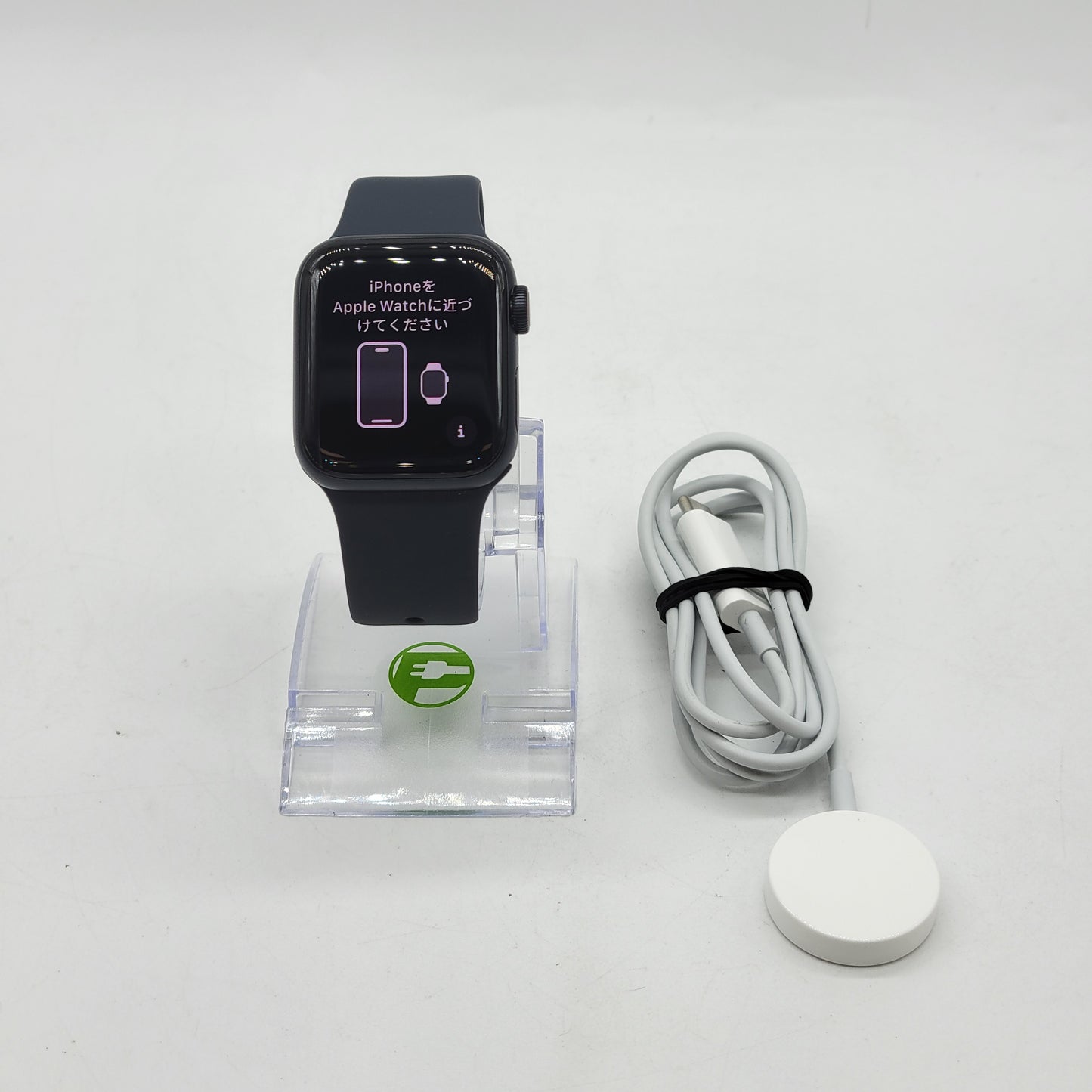 Unlocked Apple Watch SE 2nd Gen 40MM Midnight Aluminum Blue Sport Band MXFR3LL/A