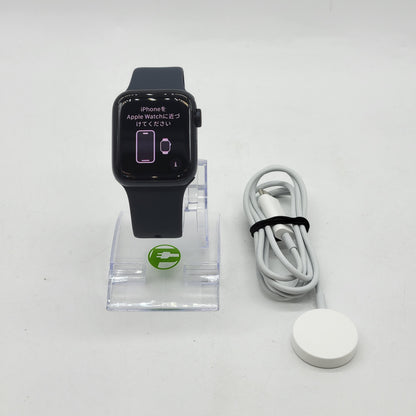 Unlocked Apple Watch SE 2nd Gen 40MM Midnight Aluminum Blue Sport Band MXFR3LL/A
