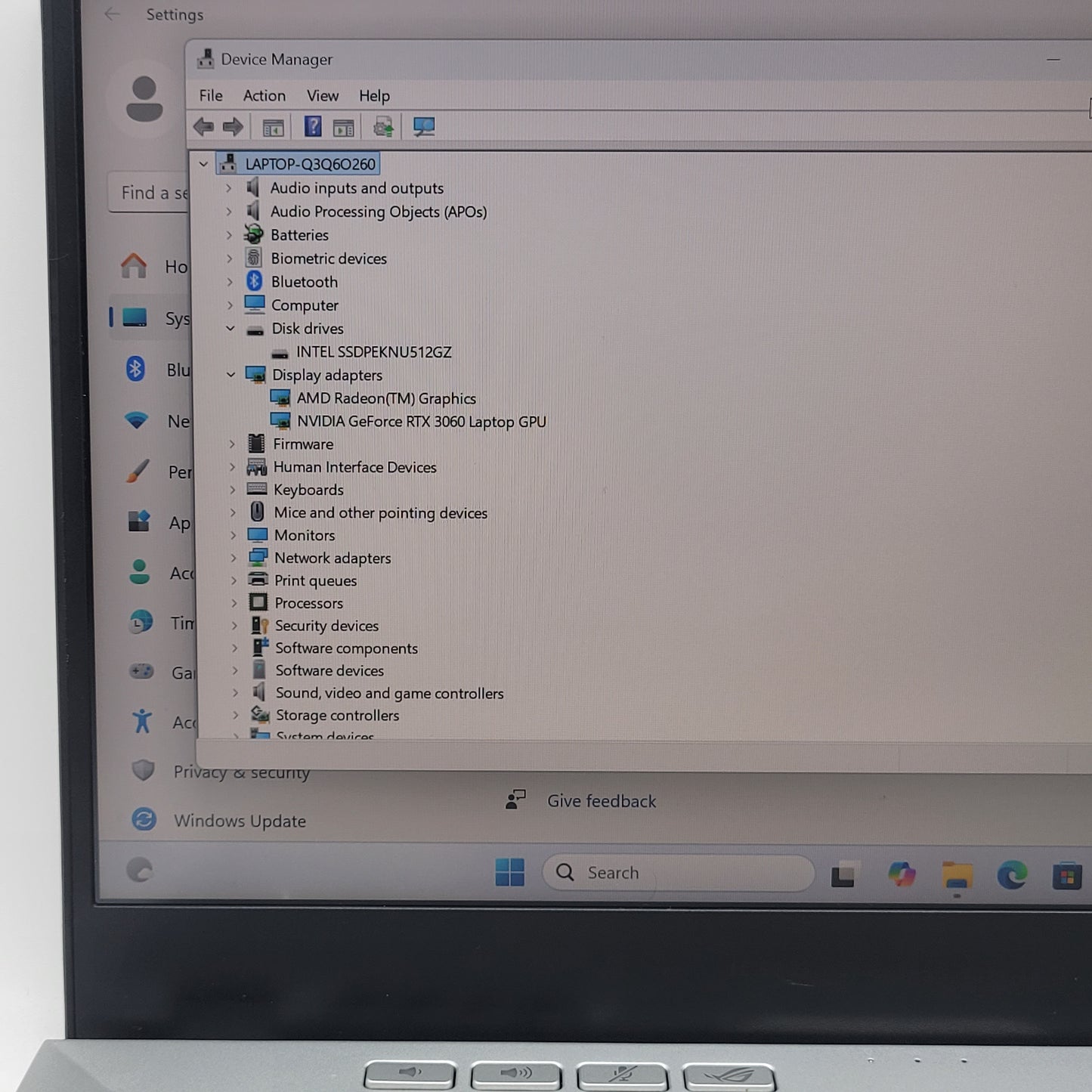 ASUS ROG Zephyrus G14 14" Ryzen 7 5800HS 3.2GHz 16GB RAM 512GB SSD RTX 3060