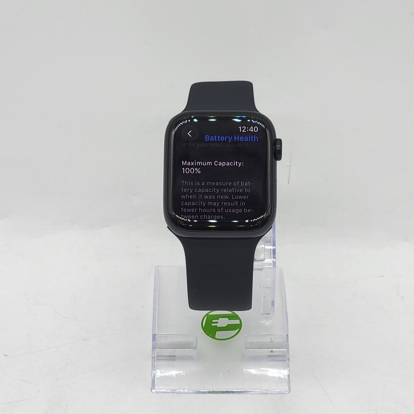 GPS Only Apple Watch SE 3 44MM Midnight Aluminum Black Sport Band MEHQ4LW/A