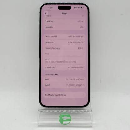 Factory Unlocked Apple iPhone 14 Pro Max 1TB Deep Purple MQ953LL/A