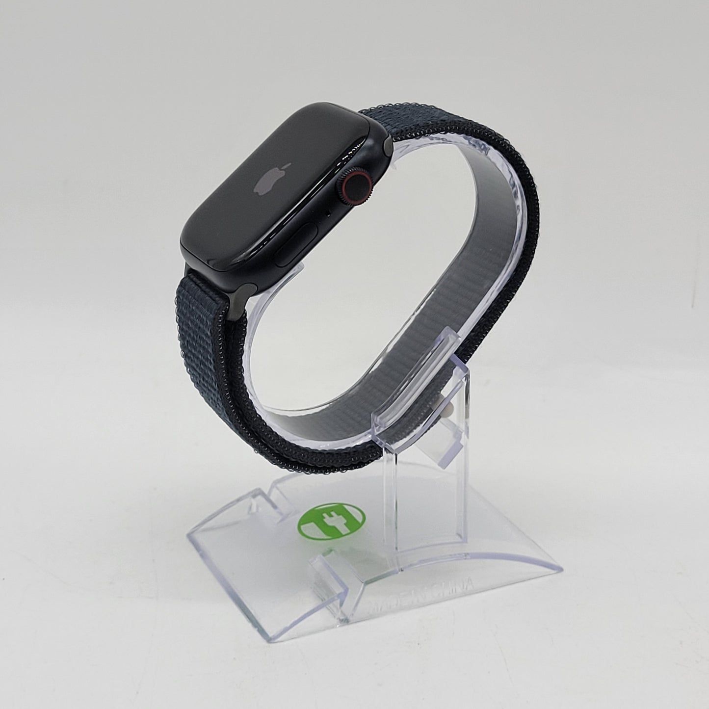 Unlocked Apple Watch Series 9 45MM Black Aluminum Beige Nylon Band MRMF3LW/A