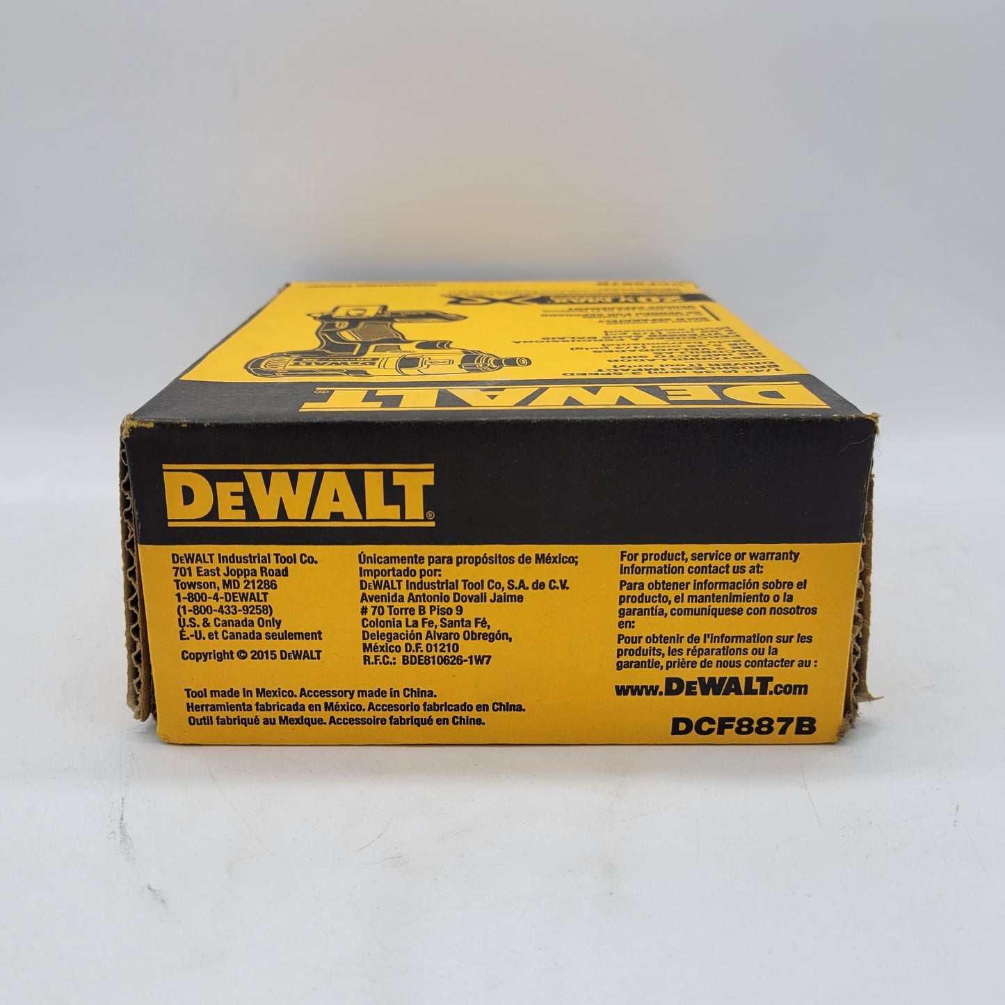 New DeWalt DCF887B 20V MAX 1/4" 3-Speed Brushless Impact Driver Tool Only
