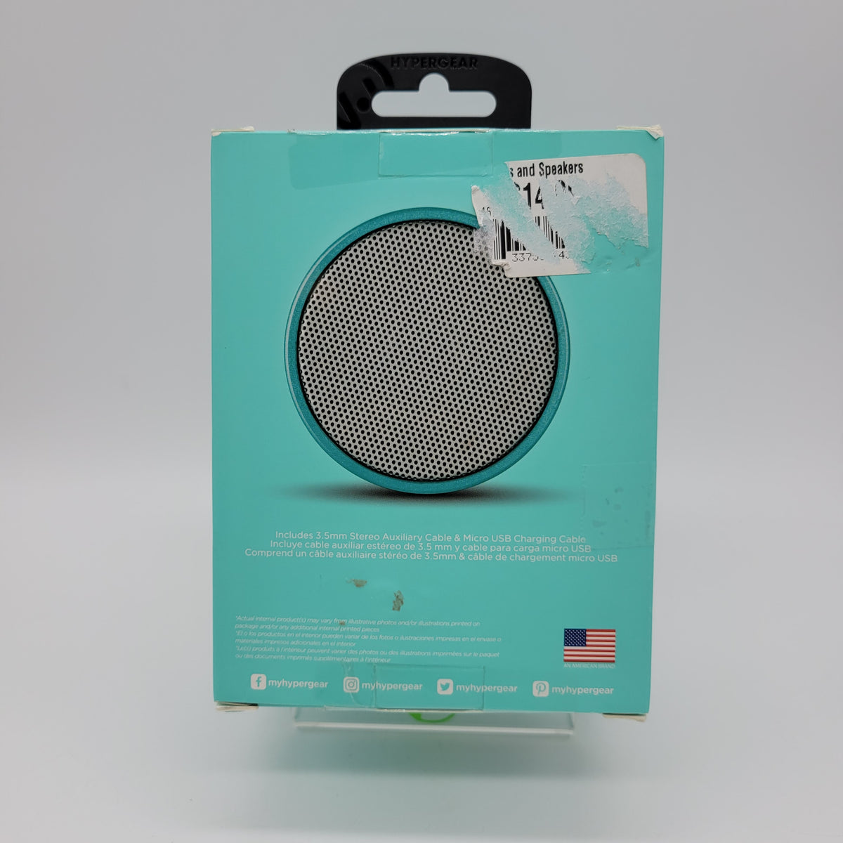 New HyperGear MiniBoom Bluetooth Wireless Speaker