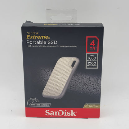 New SanDisk Extreme 4TB Portable SSD SDSSDE51-4T00-AW25