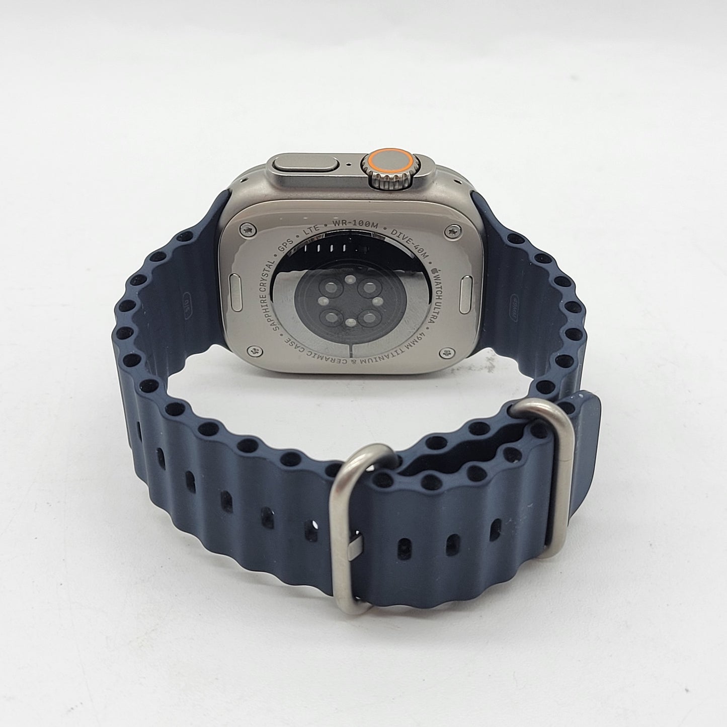 Unlocked Apple Watch Ultra 2 49MM Blue Aluminum Anchor Blue Ocean Band MREG3LL/A