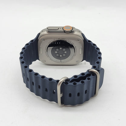 Unlocked Apple Watch Ultra 2 49MM Blue Aluminum Anchor Blue Ocean Band MREG3LL/A