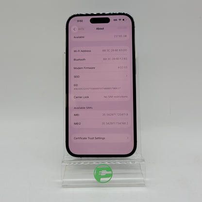 Unlocked Apple iPhone 14 Pro 256GB Deep Purple MQ1D3LL/A
