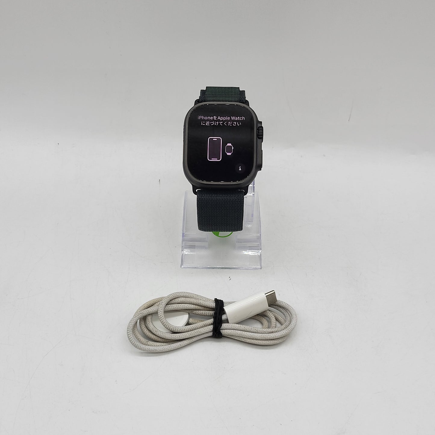 GPS Only Apple Watch Ultra 2 49MM Black Titanium Green Alpine Loop MX4P3LW/A