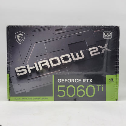 New MSI GeForce RTX 5060 Ti SHADOW 2X OC 8GB GDDR7 Graphics Card 912-V536-035