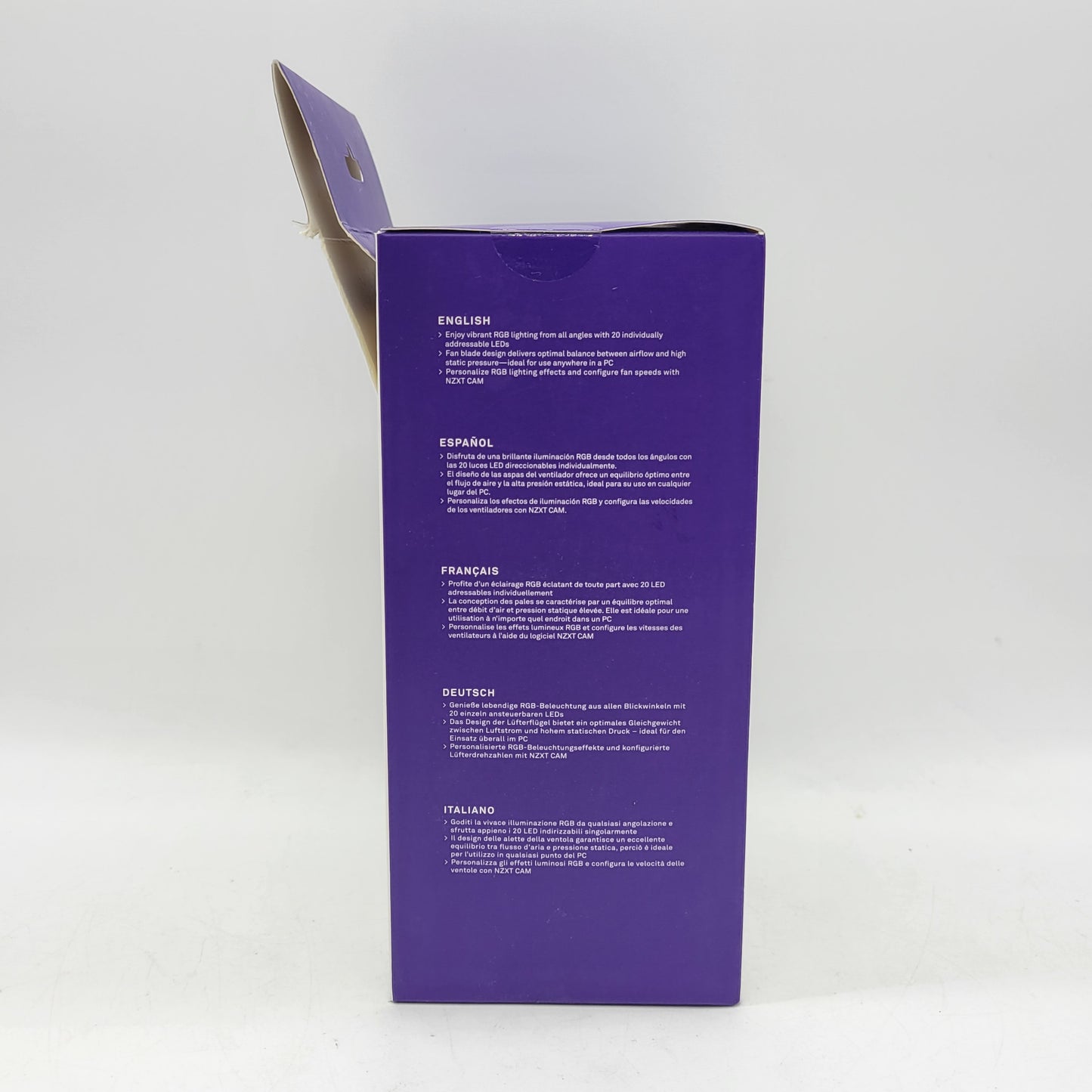 New NXZT F120RGB DUO Dual Sided RGB Fan with RGB Controller RF-D12TF-W1