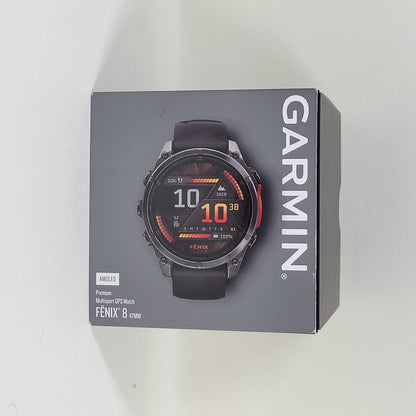 New Garmin Fenix 8 47mm AMOLED Premium Multisport GPS Watch 010-02904-00