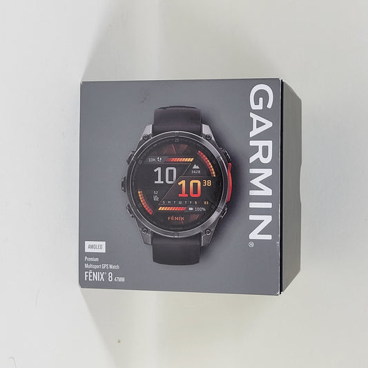 New Garmin Fenix 8 47mm AMOLED Premium Multisport GPS Watch 010-02904-00