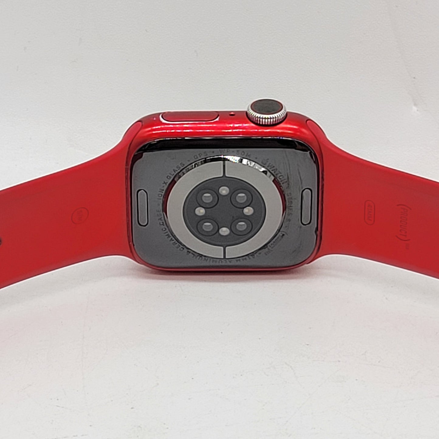 GPS Only Apple Watch Series 8 41MM Product Red Aluminum Red Sport Band A2770