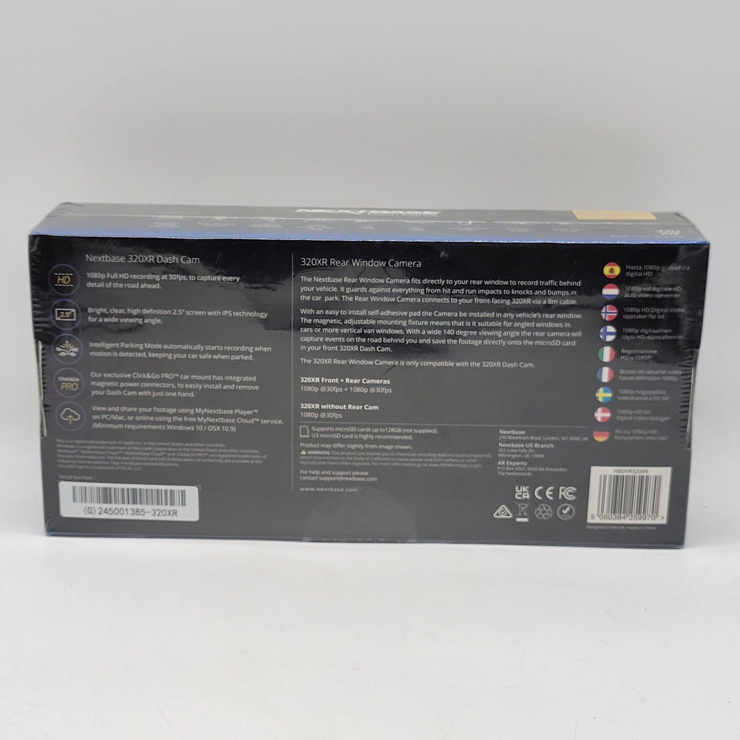 New Nextbase 320 XR  Rear Cam Bundle Dash Cams