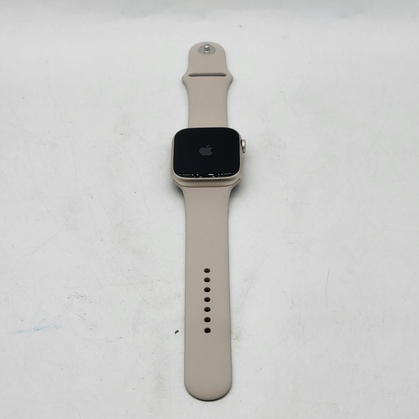 GPS Only Apple Watch Series 8 45MM Starlight Aluminum Starlight Band MNUQ3LL/A