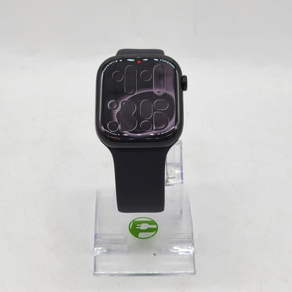 Unlocked Apple Watch Series 11 46MM Jet Black Aluminum Sport Band MFC44LW/A