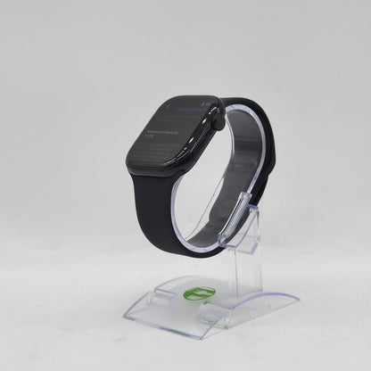 Unlocked Apple Watch Series 11 46MM Jet Black Aluminum Sport Band MFC44LW/A