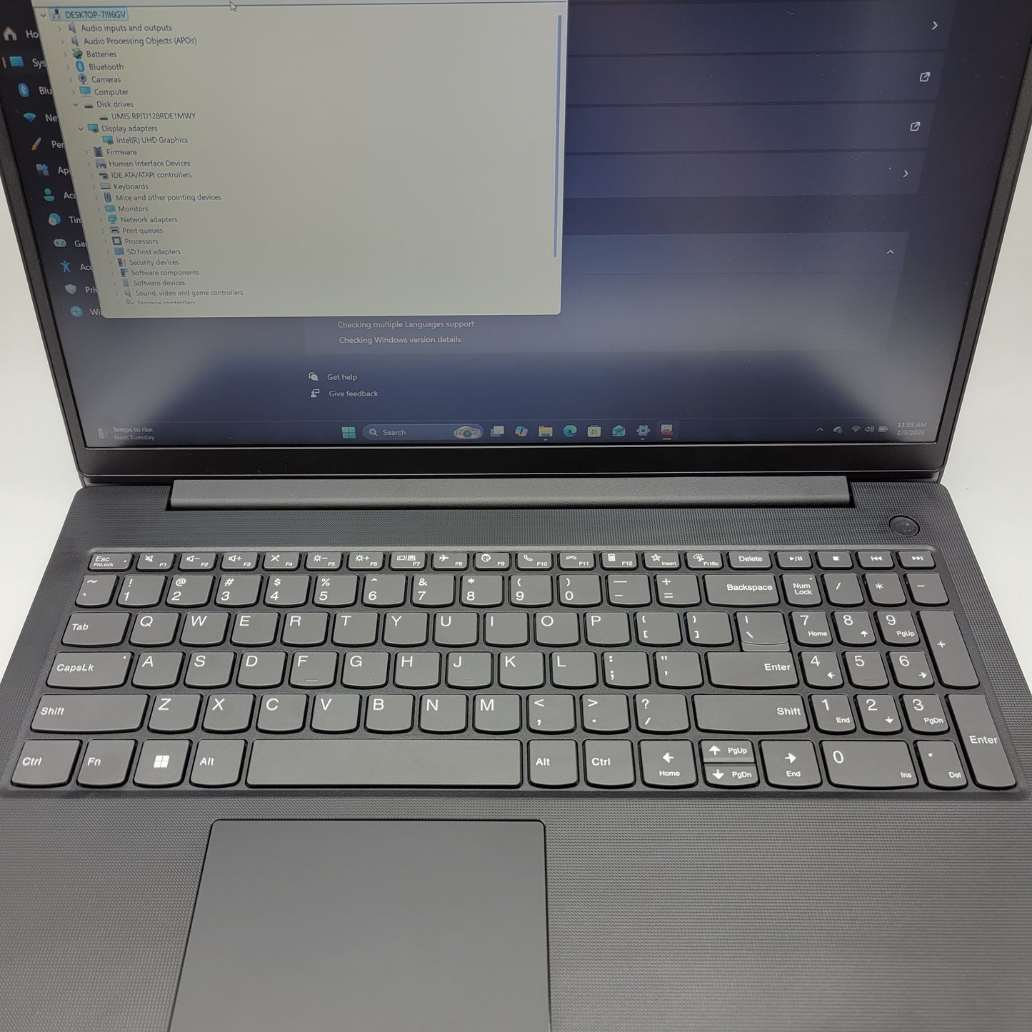 Lenovo Notebook V15 G21JL 15.6" Celeron N4500 1.1GHz 8GB RAM 128GB SSD