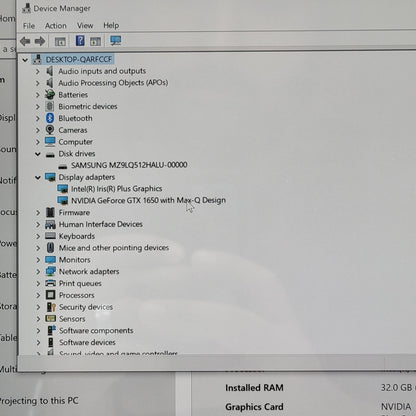 Microsoft Surface Book 3 1899 i7-1065G7 1.3GHz 32GB RAM 512GB SSD GTX 1650 Max-Q