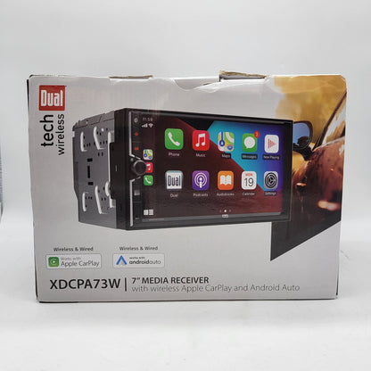 New Dual 7" Media Receiver Touchscreen Car Stereo  XDCPA73W With Backup Camera