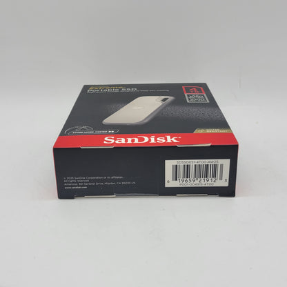 New SanDisk Extreme 4TB Portable SSD SDSSDE51-4T00-AW25