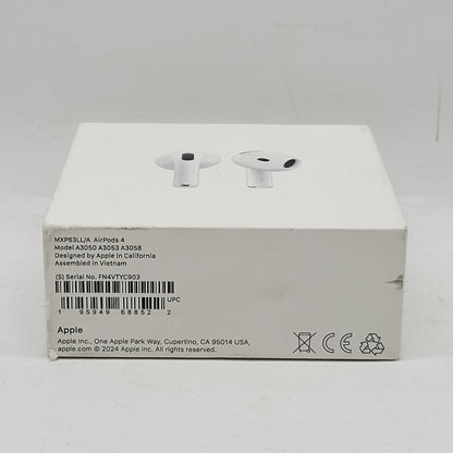 New Apple AirPods 4th Gen with Charging Case A3053 A3050 A3058 MXP63LL/A